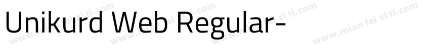 Unikurd Web Regular字体转换